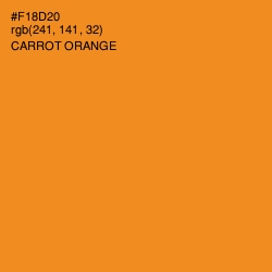 #F18D20 - Carrot Orange Color Image